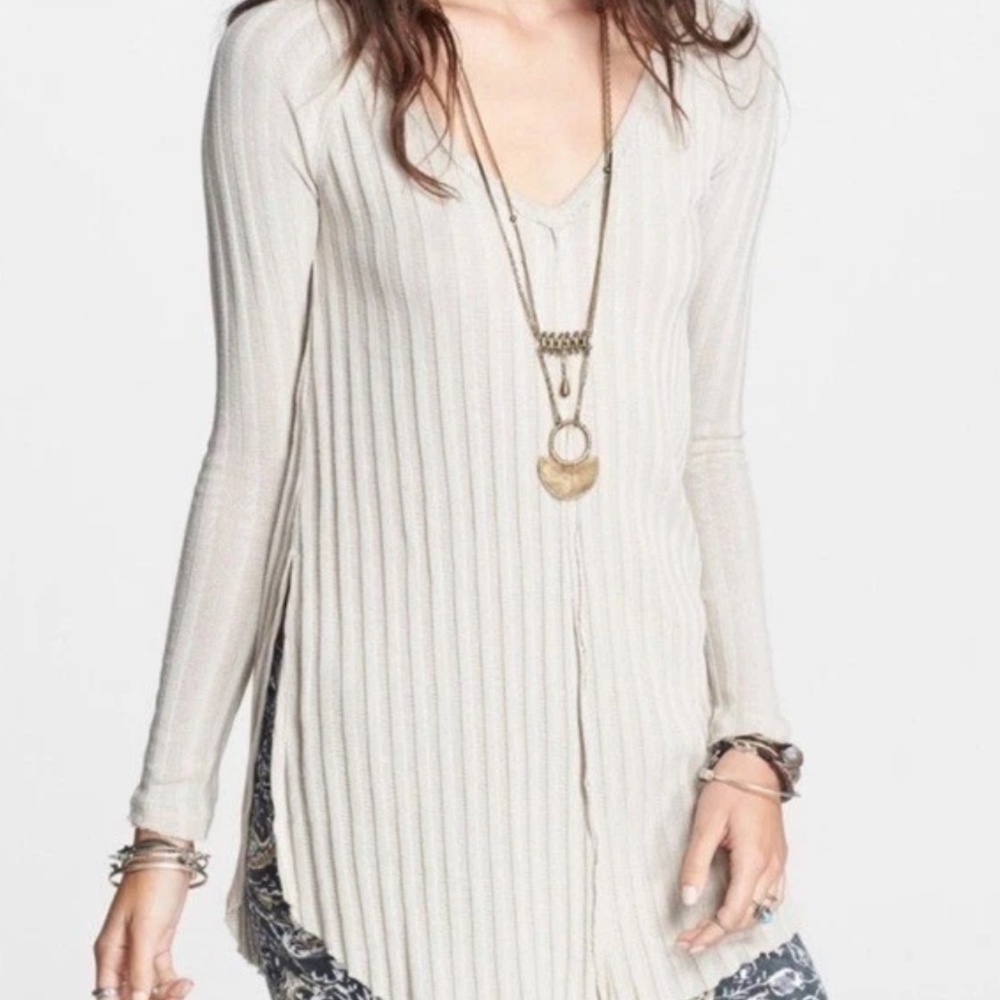 Free People: We The Free Beach Babe Hacci Top Sz S